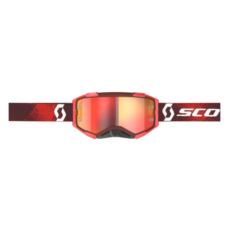 Motokrosové okuliare SCOTT Fury červeno-oranžové