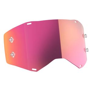 Ružové zrkadlové sklo do motokrosových okuliarov SCOTT Prospect/Fury