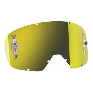 Žlté zrkadlové sklo Works do detských motokrosových okuliarov SCOTT Buzz MX výpredaj