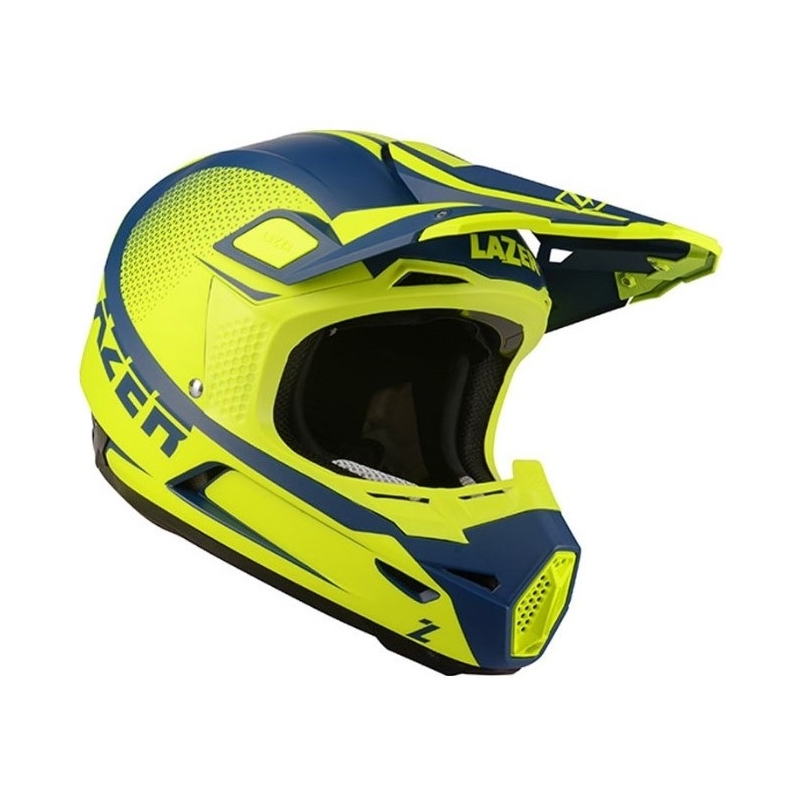 Motokrosová prilba Lazer X9 Sprocket modro-fluorescenčno žltá