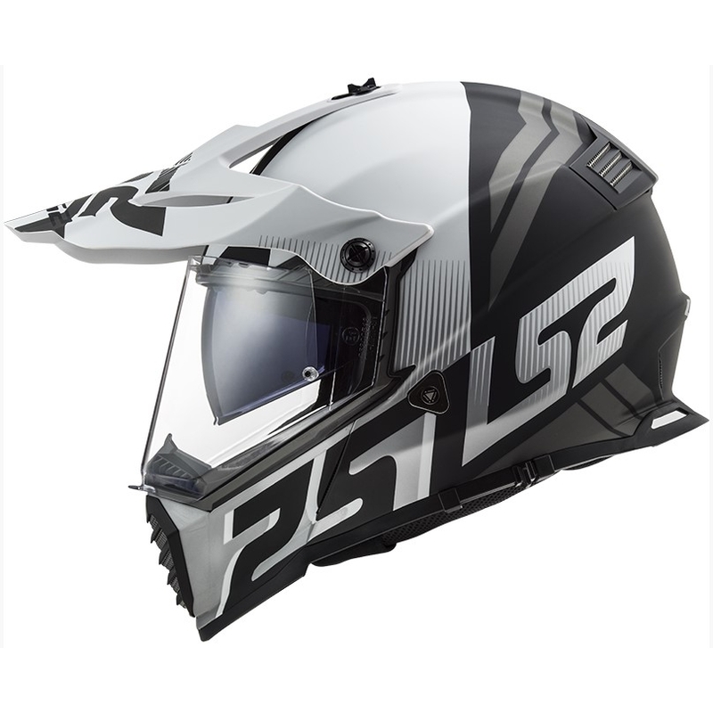 Enduro prilba LS2 MX436 Pioneer EVO Evolve bielo-šedo-čierna výpredaj