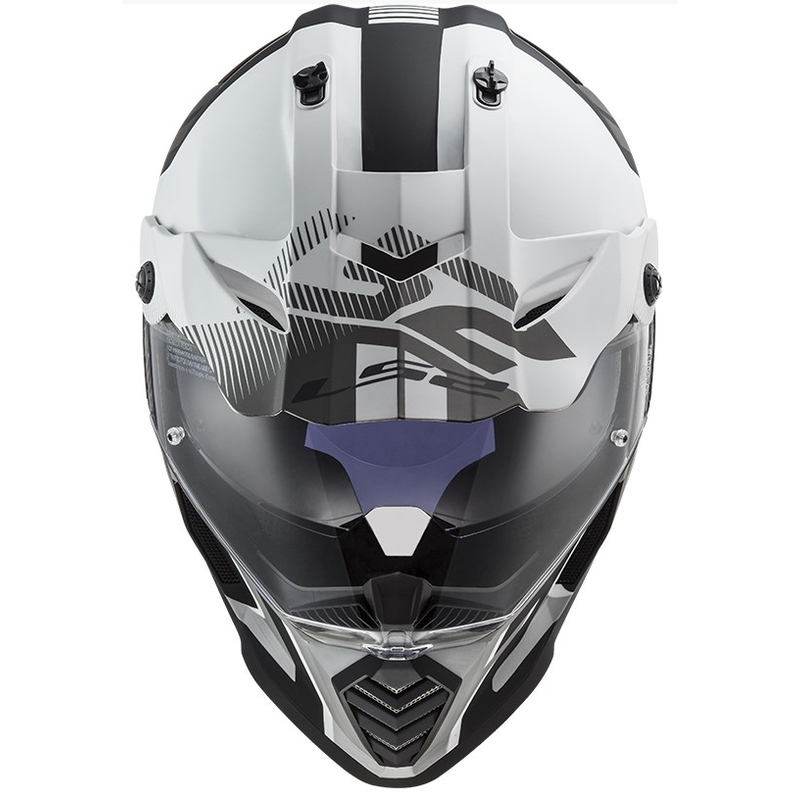 Enduro prilba LS2 MX436 Pioneer EVO Evolve bielo-šedo-čierna výpredaj