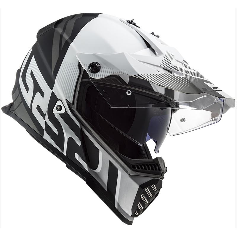 Enduro prilba LS2 MX436 Pioneer EVO Evolve bielo-šedo-čierna výpredaj