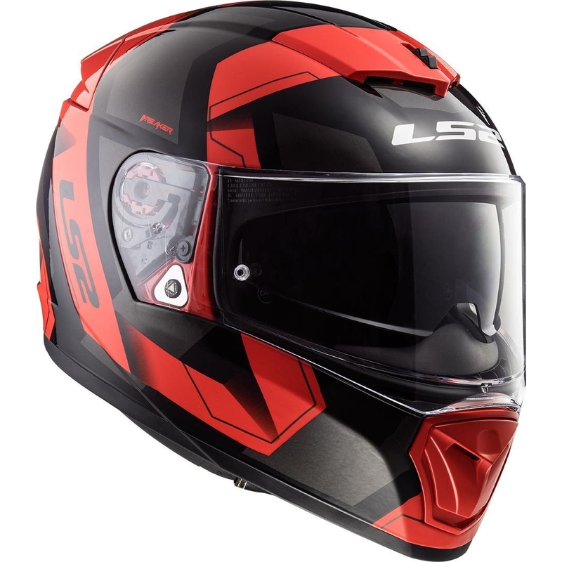 Integrálna prilba na motocykel LS2 FF390 Breaker Physics čierno-červená