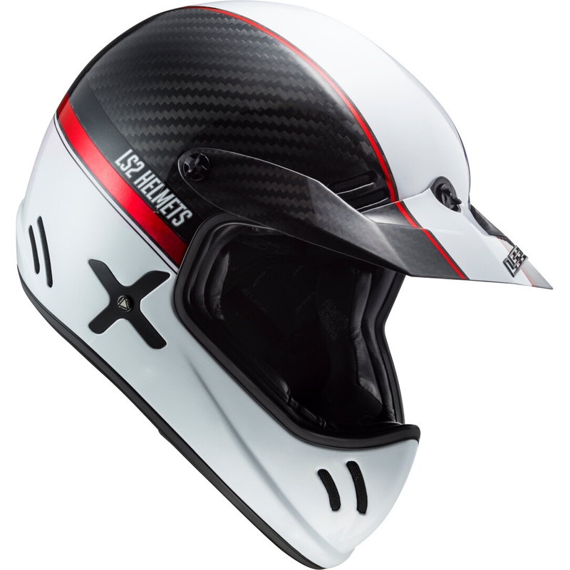 Motokrosová prilba LS2 MX471 Xtra Yard bielo-čierno-červená
