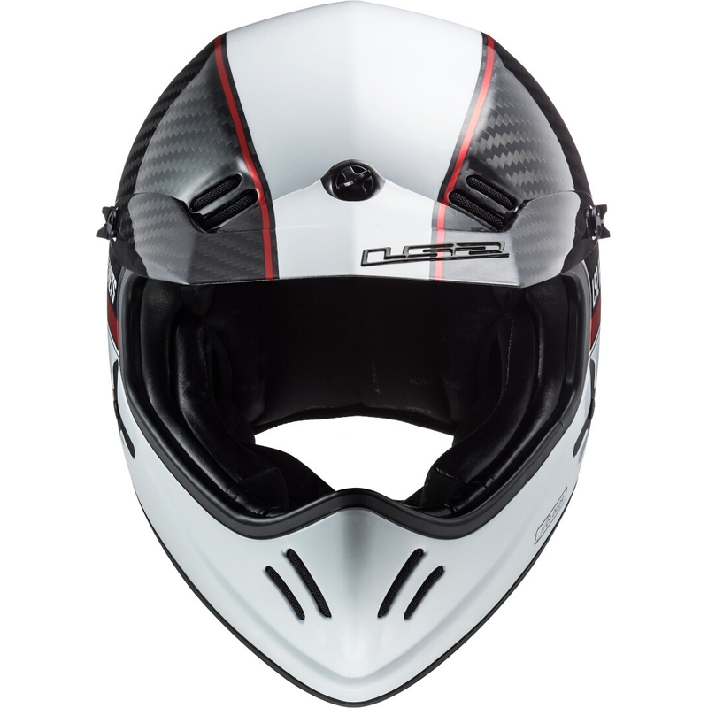 Motokrosová prilba LS2 MX471 Xtra Yard bielo-čierno-červená