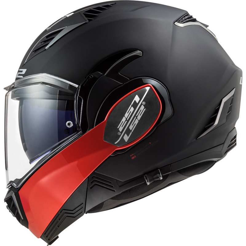 Preklápacia prilba na motocykel LS2 FF900 Valiant II Hammer čierno-červená výpredaj