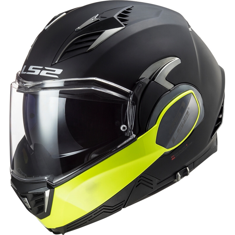 Preklápacia prilba na motocykel LS2 FF900 Valiant II Hammer čierno-fluorescenčno žltá výpredaj