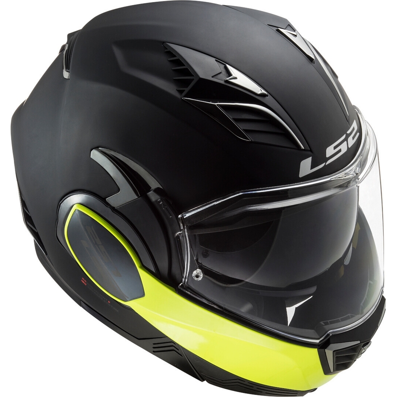 Preklápacia prilba na motocykel LS2 FF900 Valiant II Hammer čierno-fluorescenčno žltá výpredaj