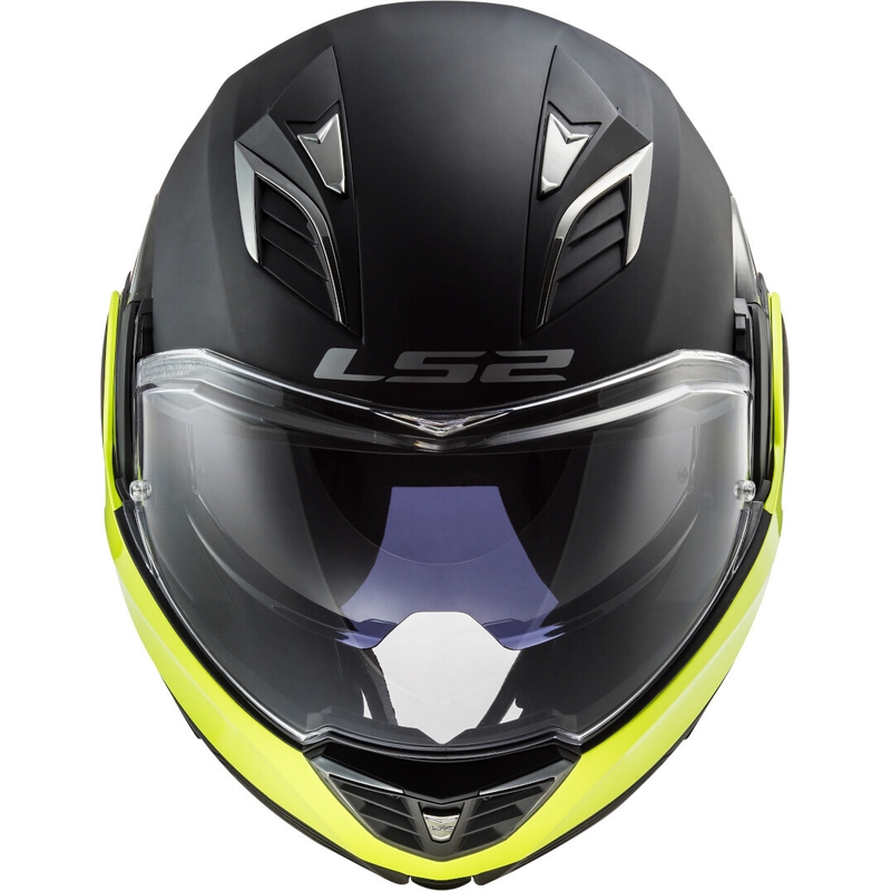 Preklápacia prilba na motocykel LS2 FF900 Valiant II Hammer čierno-fluorescenčno žltá výpredaj