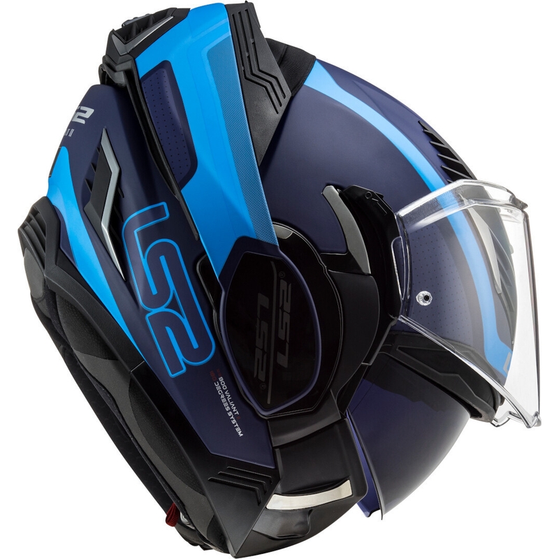 Preklápacia prilba na motocykel LS2 FF900 Valiant II Orbit modrá