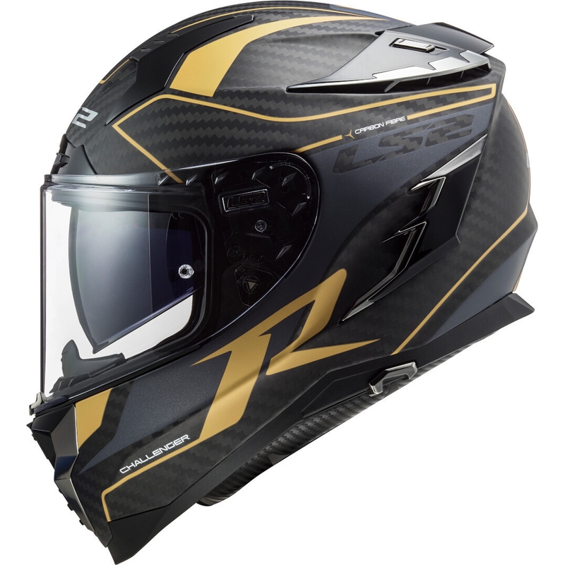 Integrálna prilba na motocykel LS2 FF327 Challenger C Grid čierno-zlatá výpredaj