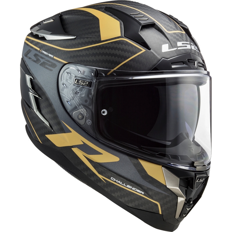 Integrálna prilba na motocykel LS2 FF327 Challenger C Grid čierno-zlatá výpredaj