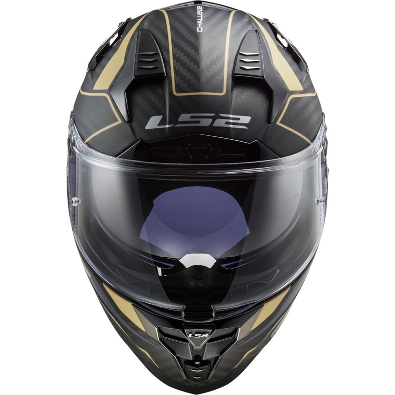 Integrálna prilba na motocykel LS2 FF327 Challenger C Grid čierno-zlatá výpredaj