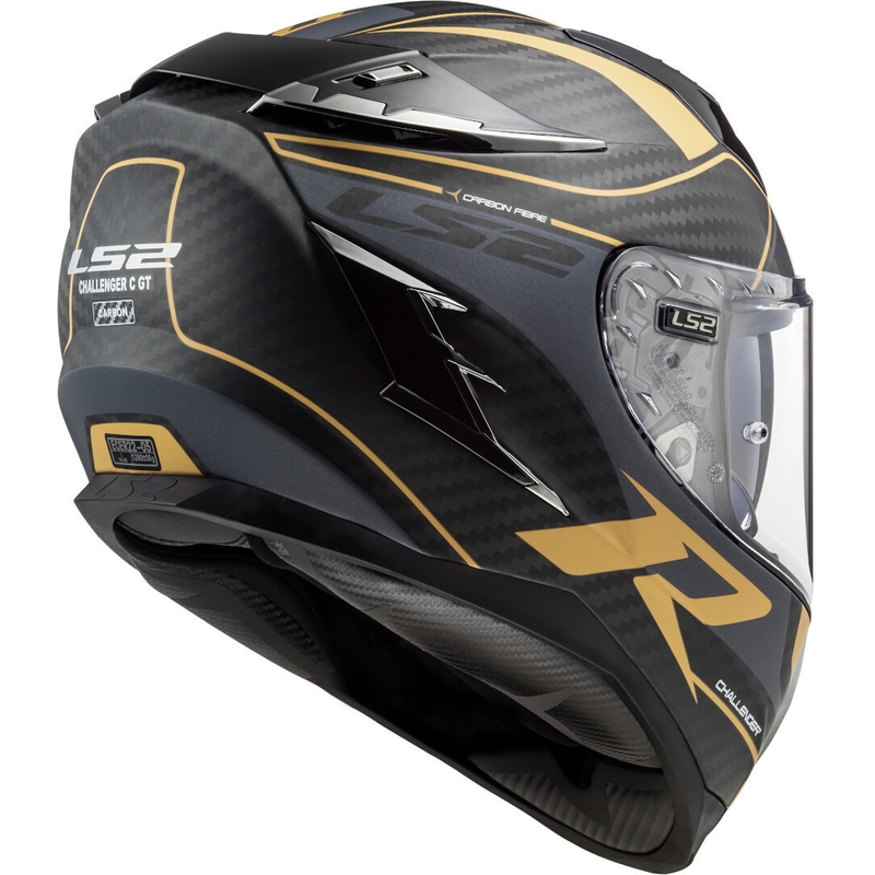 Integrálna prilba na motocykel LS2 FF327 Challenger C Grid čierno-zlatá výpredaj