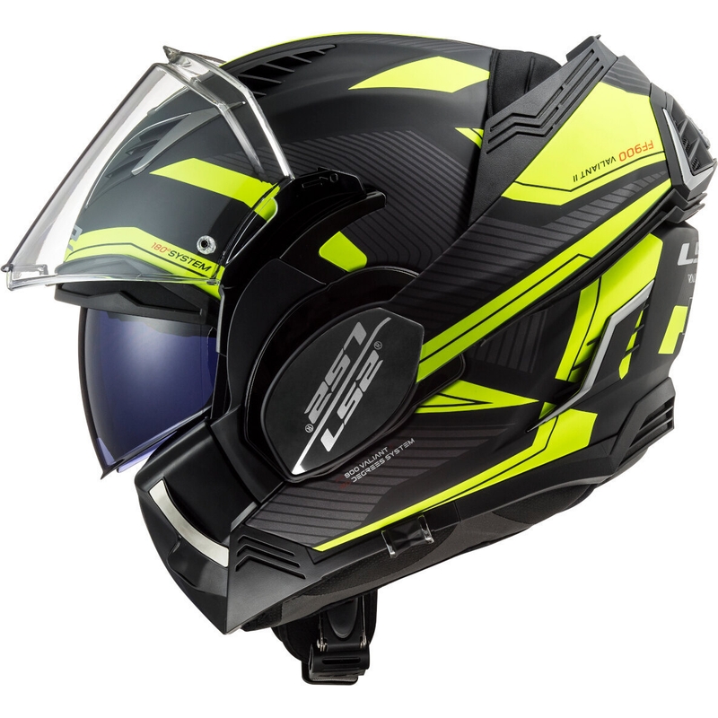 Preklápacia prilba na motocykel LS2 FF900 Valiant II Revo čierno-fluorescenčno žltá