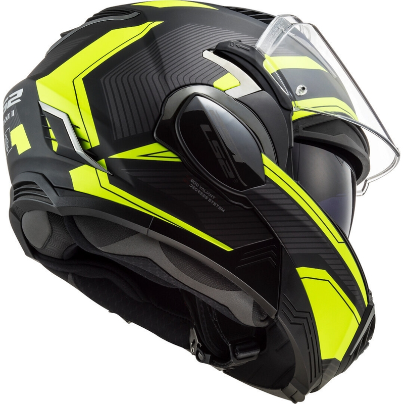 Preklápacia prilba na motocykel LS2 FF900 Valiant II Revo čierno-fluorescenčno žltá