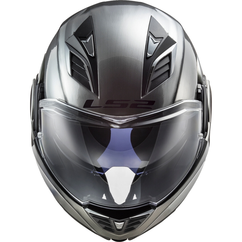 Preklápacia prilba na motocykel LS2 FF900 Valiant II Jeans titánová výpredaj
