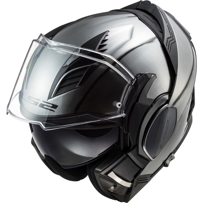 Preklápacia prilba na motocykel LS2 FF900 Valiant II Jeans titánová výpredaj