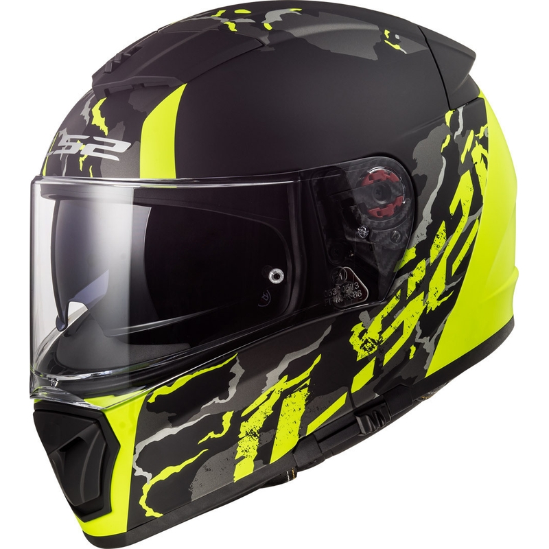 Integrálna prilba na motocykel LS2 FF390 Breaker Feline čierno-fluorescenčno žltá výpredaj