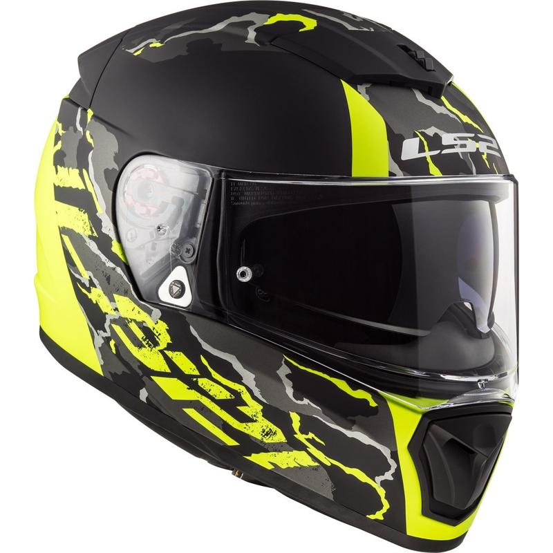 Integrálna prilba na motocykel LS2 FF390 Breaker Feline čierno-fluorescenčno žltá výpredaj