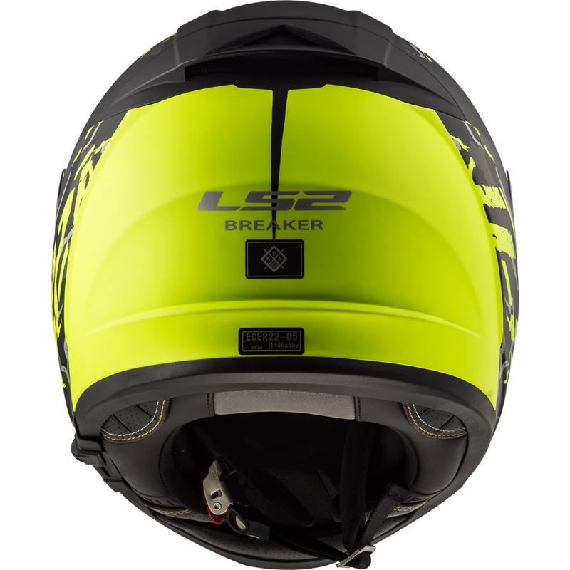 Integrálna prilba na motocykel LS2 FF390 Breaker Feline čierno-fluorescenčno žltá výpredaj