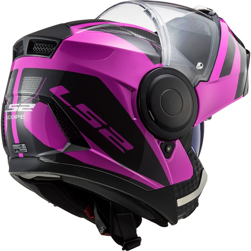 Odklápacia prilba na motocykel LS2 FF902 Scope Axis čierno-fialová