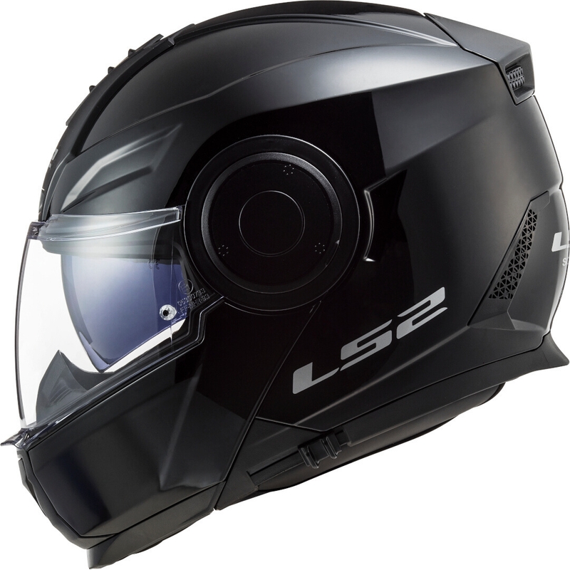Odklápacia prilba na motocykel LS2 FF902 Scope Solid čierna lesklá