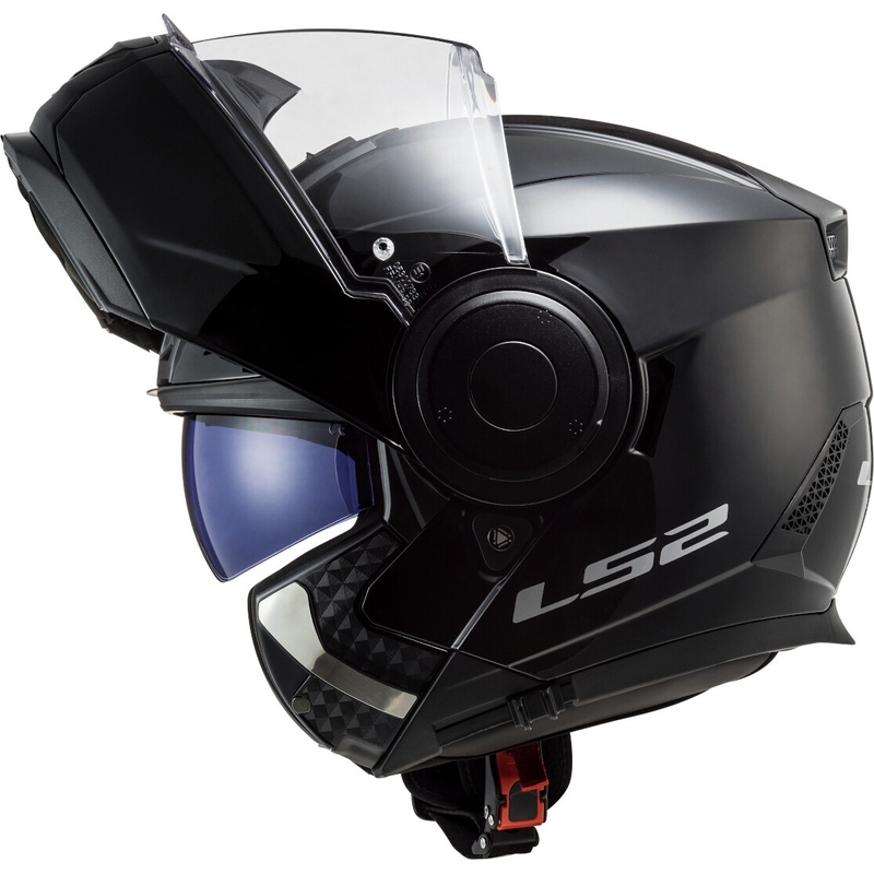 Odklápacia prilba na motocykel LS2 FF902 Scope Solid čierna lesklá