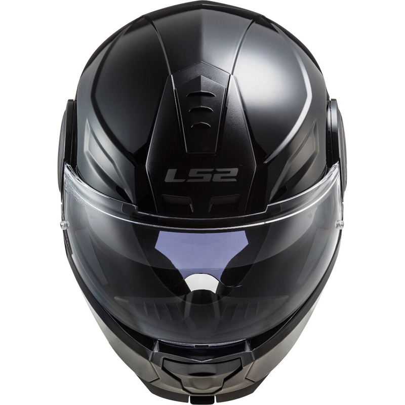 Odklápacia prilba na motocykel LS2 FF902 Scope Solid čierna lesklá