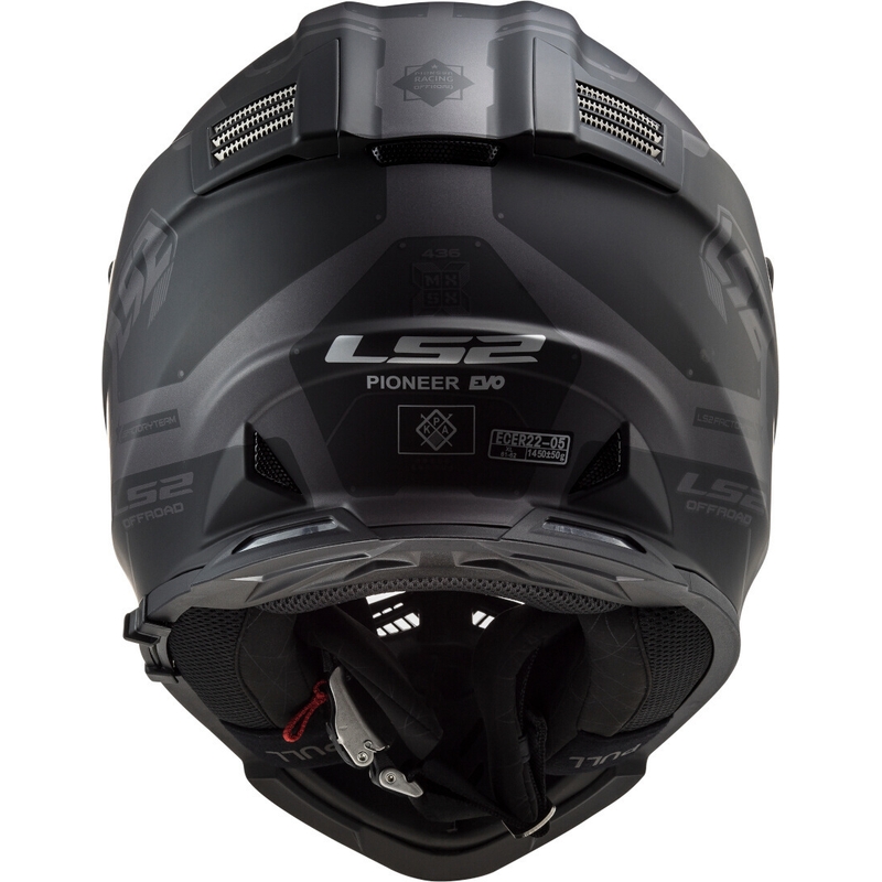 Enduro prilba LS2 MX436 Pioneer EVO Cobra čierno-modrá