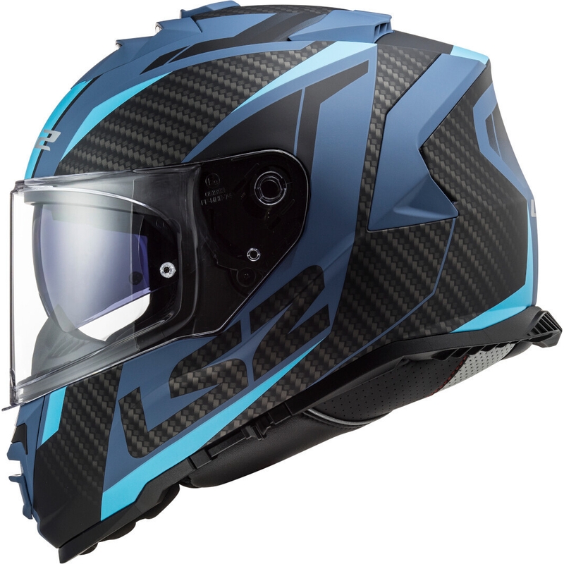 Integrálna prilba na motocykel LS2 FF800 Storm Racer čierno-modrá