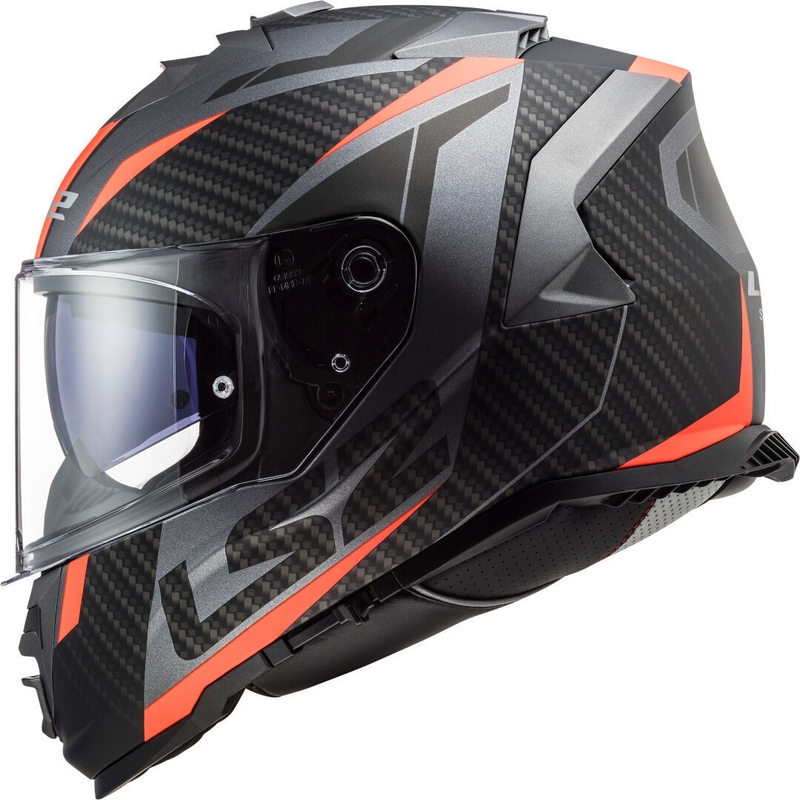 Integrálna prilba na motocykel LS2 FF800 Storm Racer titánovo-fluorescenčno oranžová