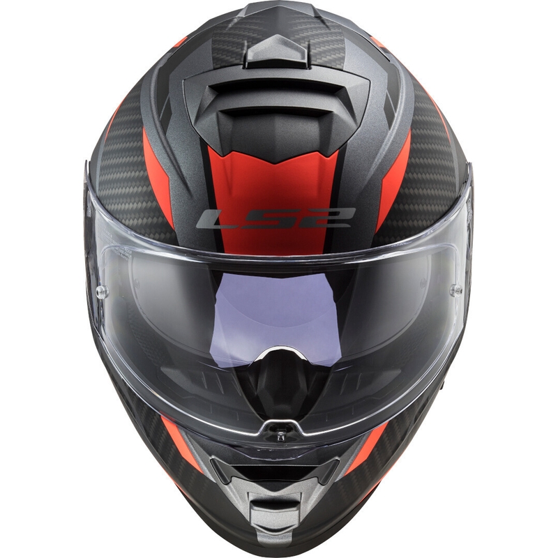 Integrálna prilba na motocykel LS2 FF800 Storm Racer titánovo-fluorescenčno oranžová