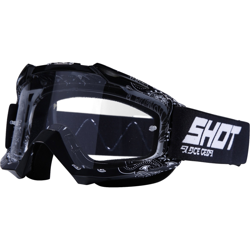 Motokrosové okuliare Shot Assault Bandana čierne