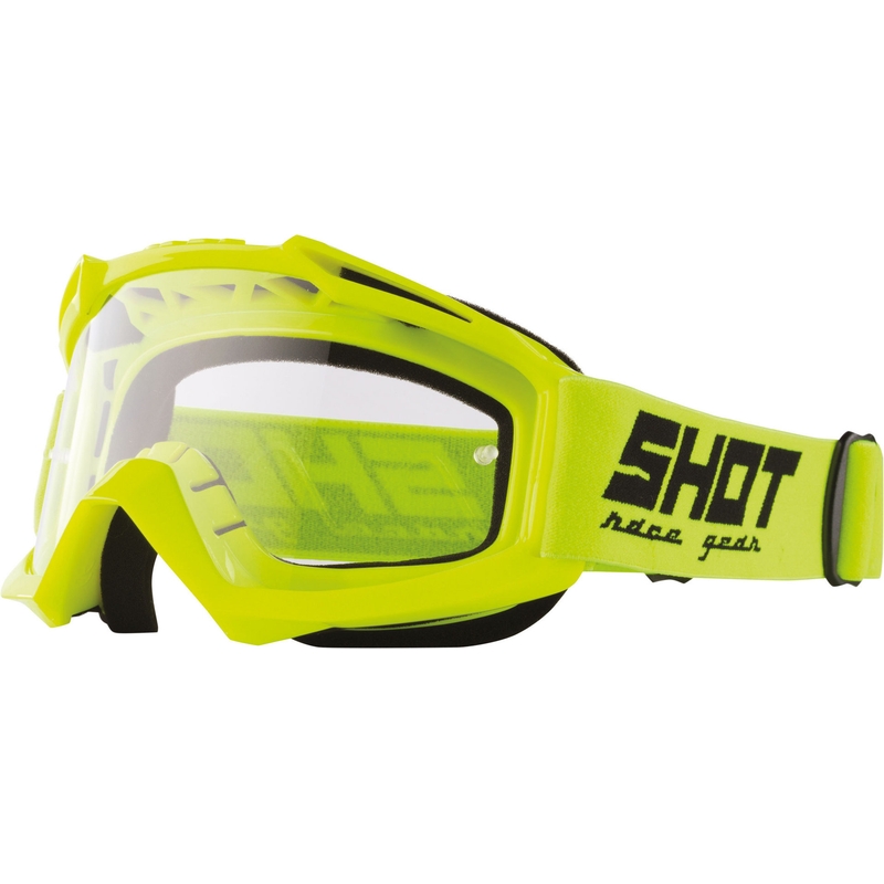 Motokrosové okuliare Shot Assault Solid fluorescenčno žlté