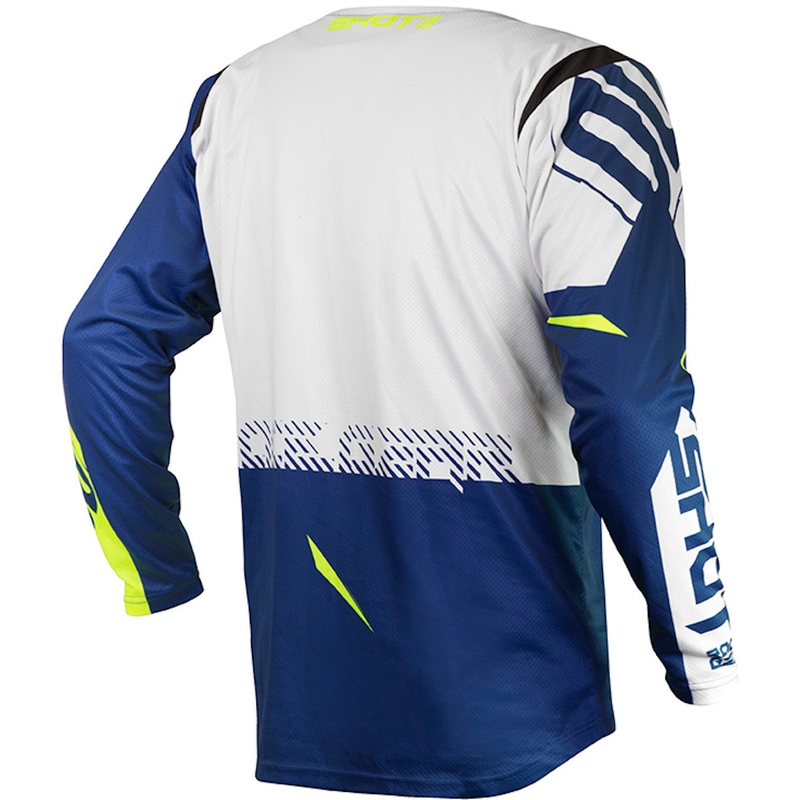 Motokrosový dres Shot Contact Trust modro-bielo-fluorescenčno žltý výpredaj