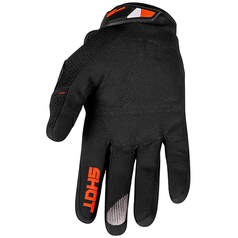 Motocrossové rukavice Shot Contact Trust čierno-šedo-fluorescenčno oranžové výpredaj