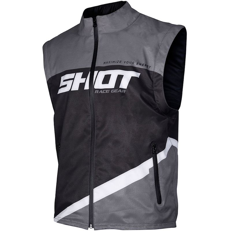 Softshellová vesta Shot Lite čierno-šedo-biela výpredaj