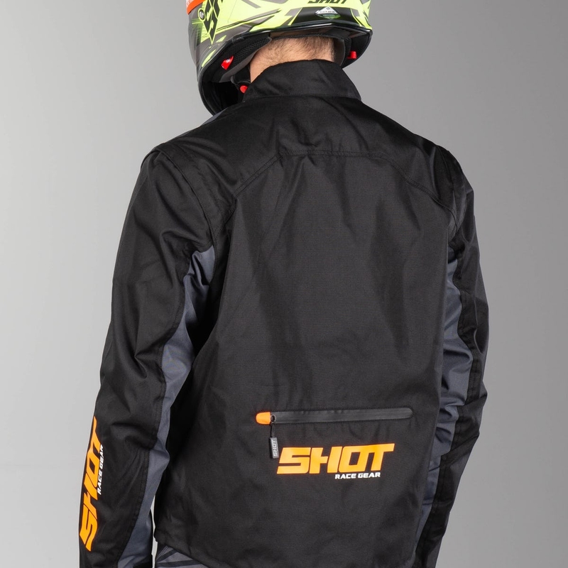 Bunda Shot Contact čierno-fluorescenčno oranžová výpredaj