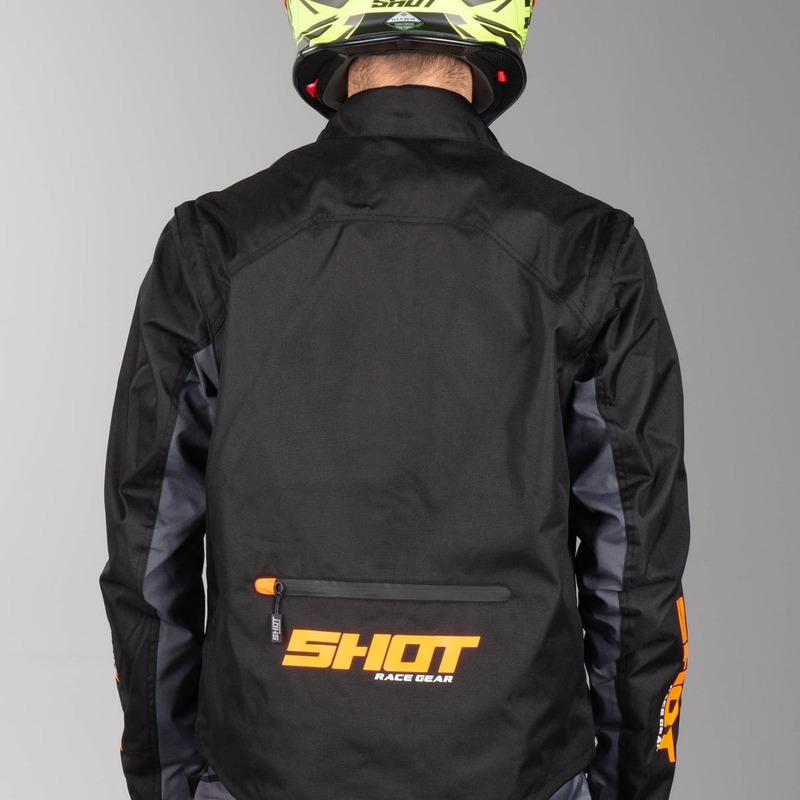 Bunda Shot Contact čierno-fluorescenčno oranžová výpredaj