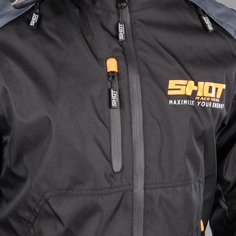 Bunda Shot Contact čierno-fluorescenčno oranžová výpredaj