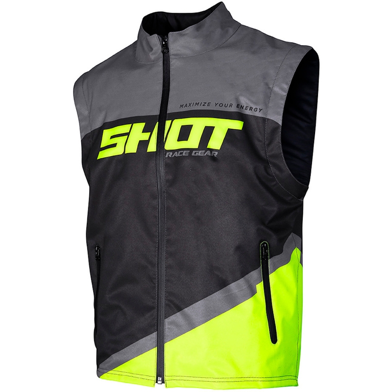 Softshellová vesta Shot Lite čierno-šedo-fluorescenčno žltá výpredaj