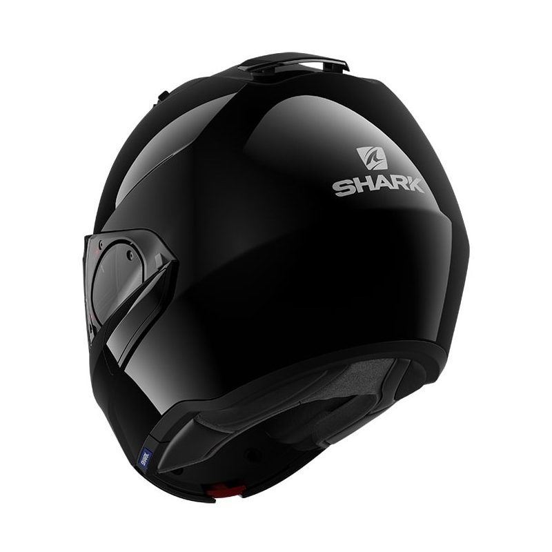 Preklápacia prilba SHARK EVO-ES Blank čierna lesklá