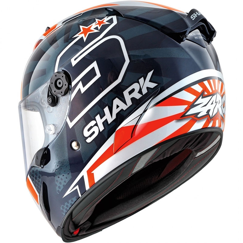 Integrálna prilba SHARK RACE-R PRO Zarco Replica 2019 modro-bielo-oranžová výpredaj