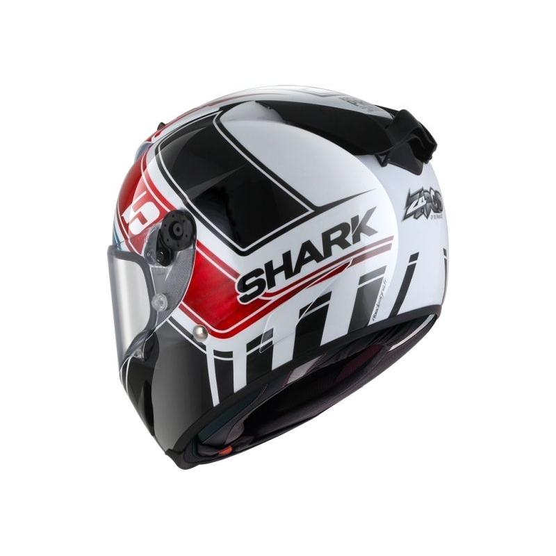 Integrálna prilba SHARK RACE-R PRO Zarco GP De France Replica čierno-bielo-modro-červená