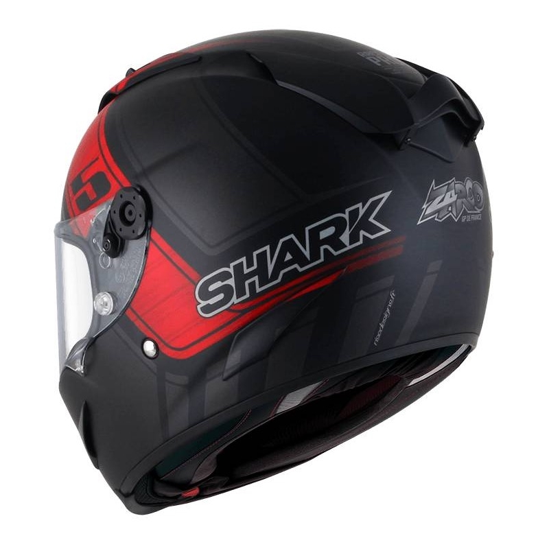 Integrálna prilba SHARK RACE-R PRO Zarco GP De France Replica Mat čierno-šedo-červená