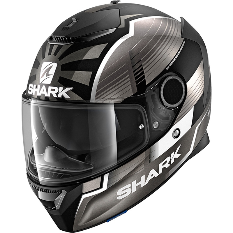 Integrálna prilba SHARK SPARTAN 1.2 Zarco Malaysia GP Mat čierno-strieborno-antracitová výpredaj