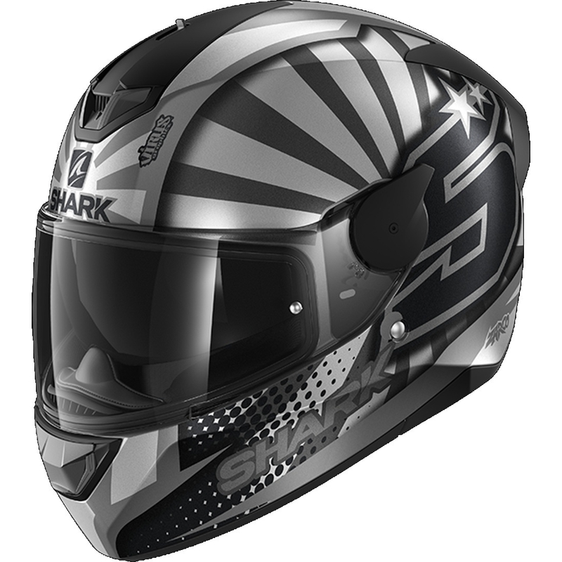 Integrálna prilba SHARK D-SKWAL 2 Zarco 2019 Mat Replica čierno-šedo-strieborná výpredaj