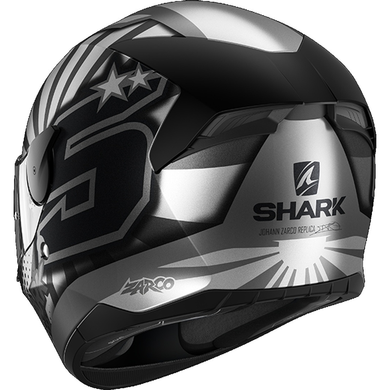 Integrálna prilba SHARK D-SKWAL 2 Zarco 2019 Mat Replica čierno-šedo-strieborná výpredaj